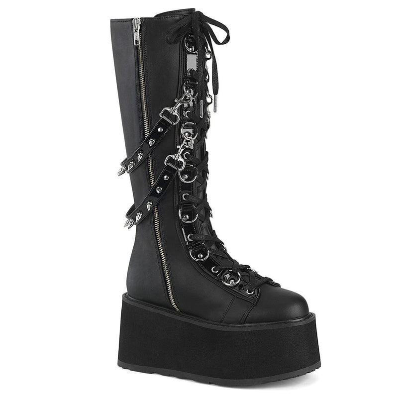 Demonia DAMNED-220 Black Vegan Leather