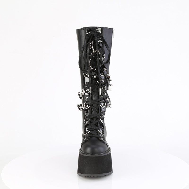 Demonia DAMNED-220 Black Vegan Leather
