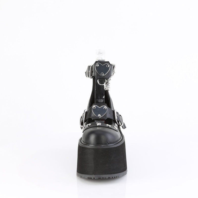 Demonia DAMNED-56 Black Vegan Leather
