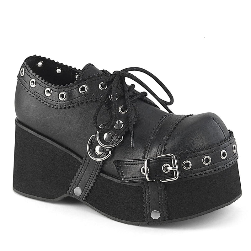 Demonia DANK-28 Sneaker (Black Vegan Leather)