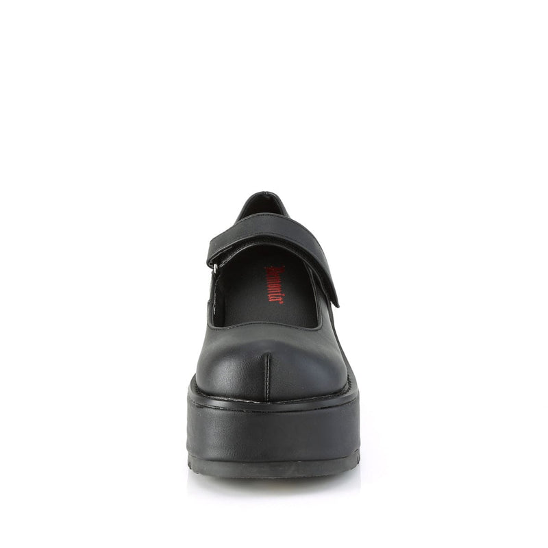 Demonia DOLLIE-01 Mary Jane (Black Vegan Leather)