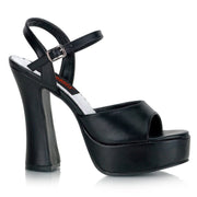 Demonia DOLLY-09 Sandal (Black Vegan Leather)