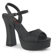 Demonia DOLLY-09 Sandal (Black Vegan Leather)
