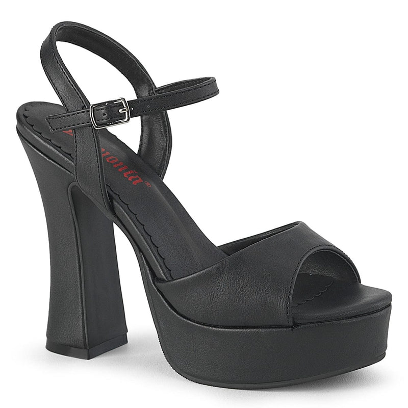 Demonia DOLLY-09 Sandal (Black Vegan Leather)