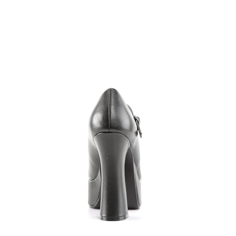 Demonia DOLLY-50 Pump (Black Vegan Leather)