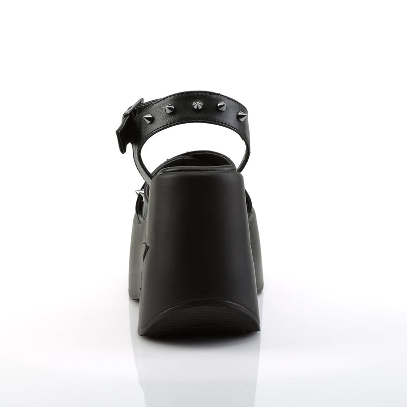 Demonia DYNAMITE-02 Sandal (Black Vegan Leather)