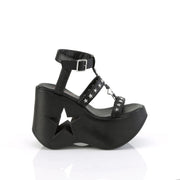 Demonia DYNAMITE-12 Sandal (Black Vegan Leather)