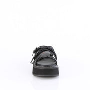 Demonia EMILY-07 Sandal (Black Vegan Leather-Holo Patent)