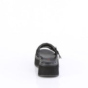 Demonia EMILY-07 Sandal (Black Vegan Leather-Holo Patent)