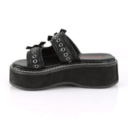Demonia EMILY-100 Slide (Black Vegan Leather)