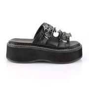 Demonia EMILY-100 Slide (Black Vegan Leather)