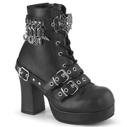 Demonia GOTHIKA-66 Mid-Calf Boot (Black Vegan Leather)