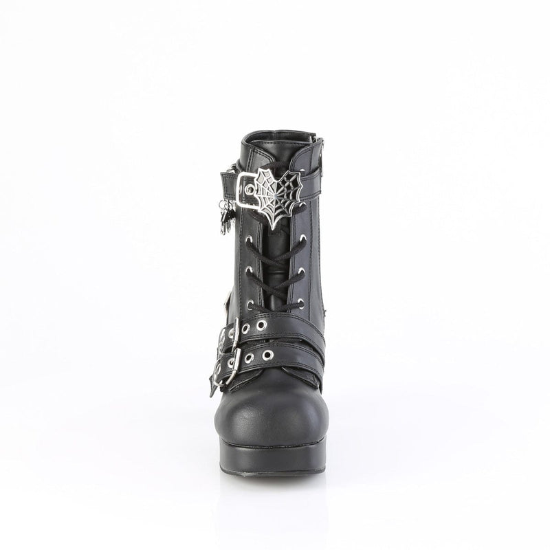 Demonia GOTHIKA-66 Mid-Calf Boot (Black Vegan Leather)