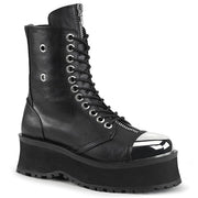 Demonia GRAVEDIGGER-10 Ankle Boot (Black Vegan Leather)