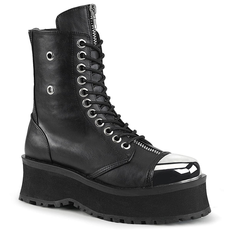Demonia GRAVEDIGGER-10 Ankle Boot (Black Vegan Leather)