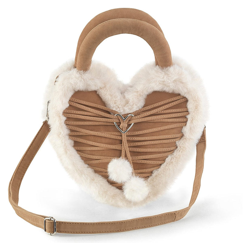 Demonia HB-631 CAMEL FAUX SUEDE-FAUX FUR ONE SIZE