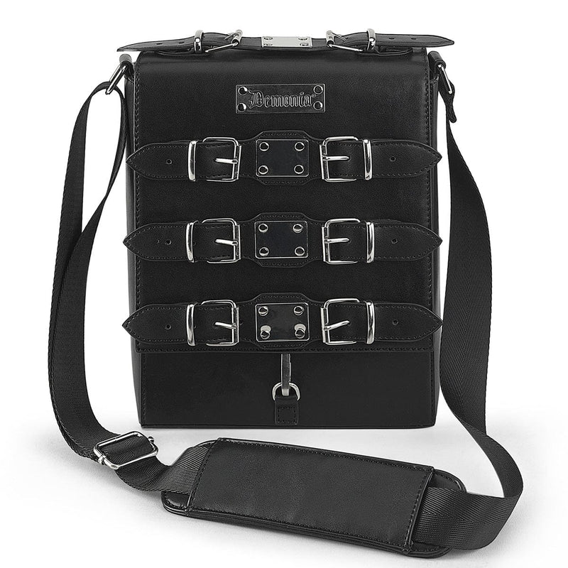 Demonia HB-660 CrossBody Bag (Black Vegan Leather) ONE SIZE