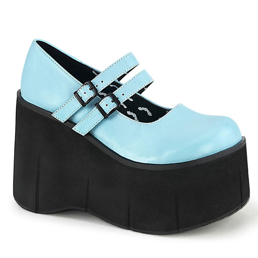 Demonia KERA-08 Mary Jane (Baby Blue Vegan Leather)