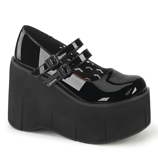 Demonia KERA-08 Mary Jane (Black Patent)