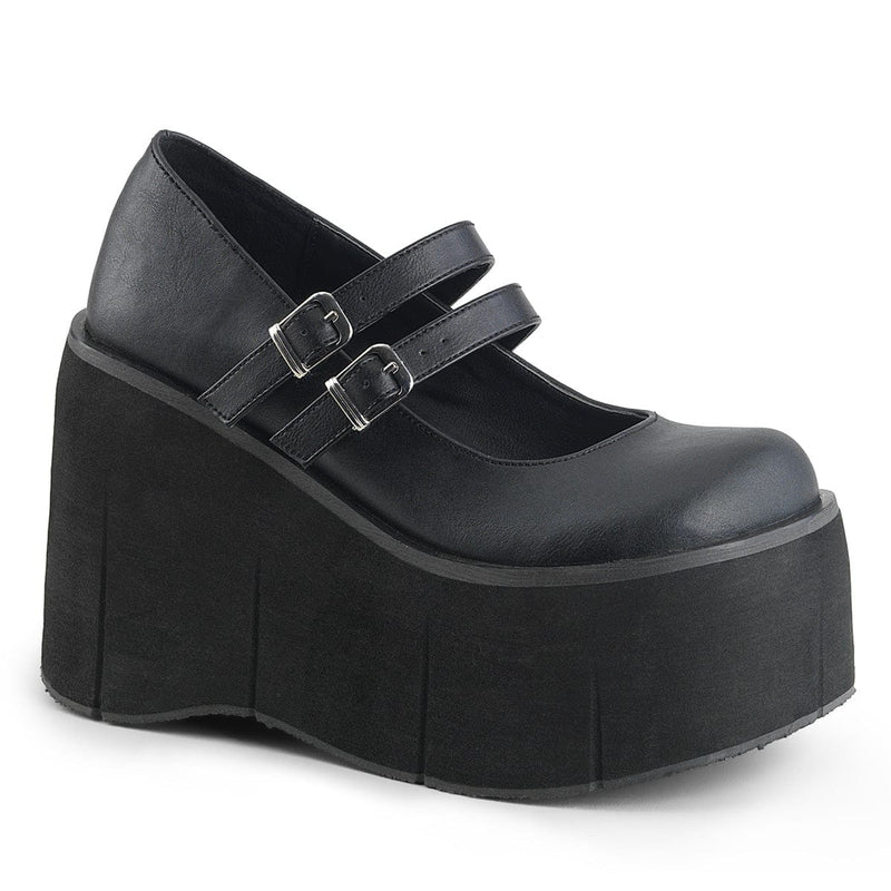 Demonia KERA-08 Mary Jane (Black Vegan Leather)
