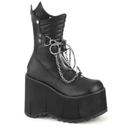 Demonia KERA-130 Mid-Calf Boot (Black Vegan Leather)