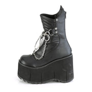 Demonia KERA-130 Mid-Calf Boot (Black Vegan Leather)