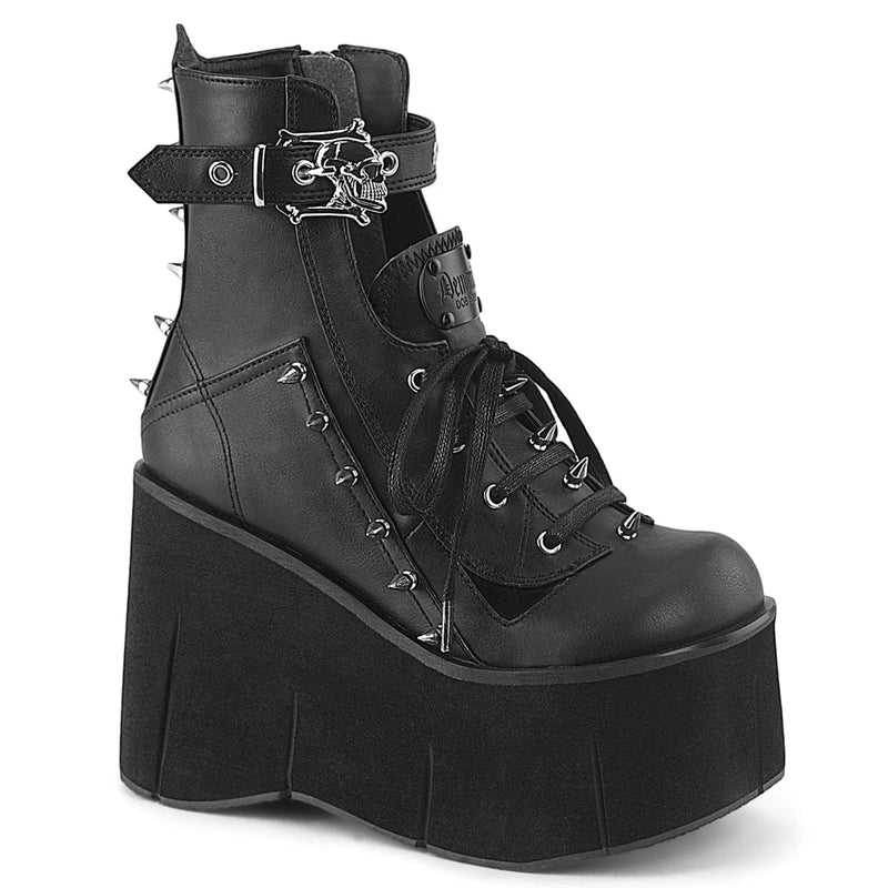 Demonia KERA-150 Ankle Boot (Black Vegan Leather)