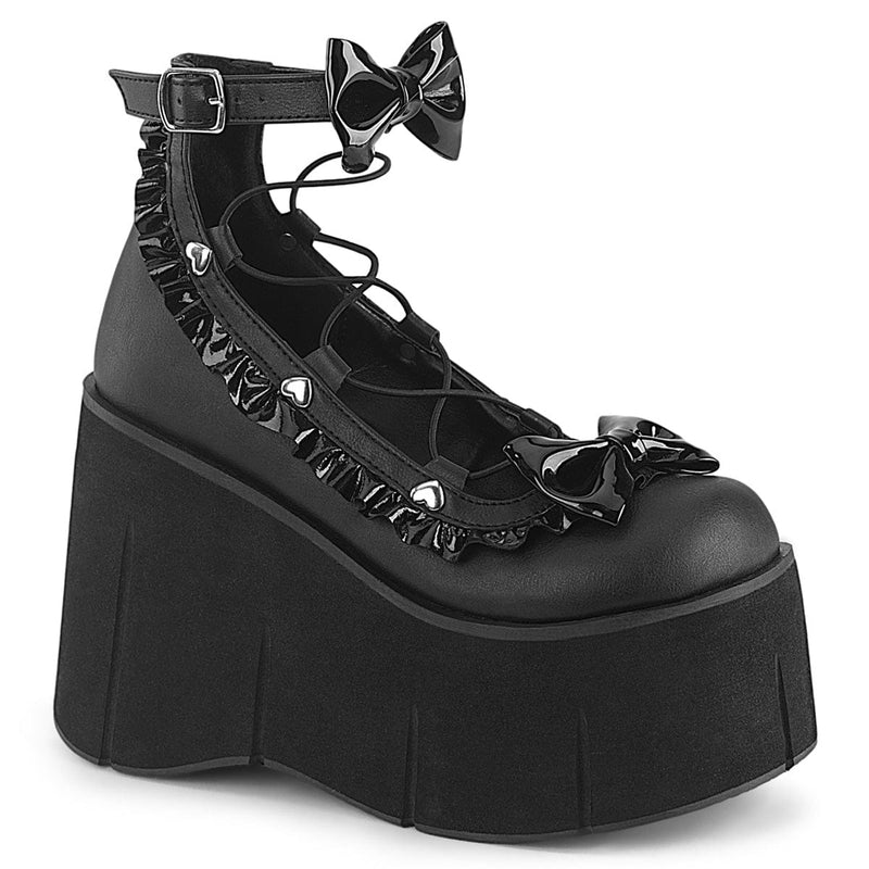Demonia KERA-18 Ankle Boot (Black Vegan Leather)