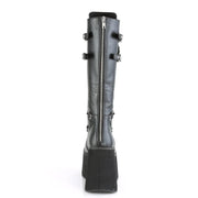 Demonia KERA-200 Knee High Boot (Black Vegan Leather)
