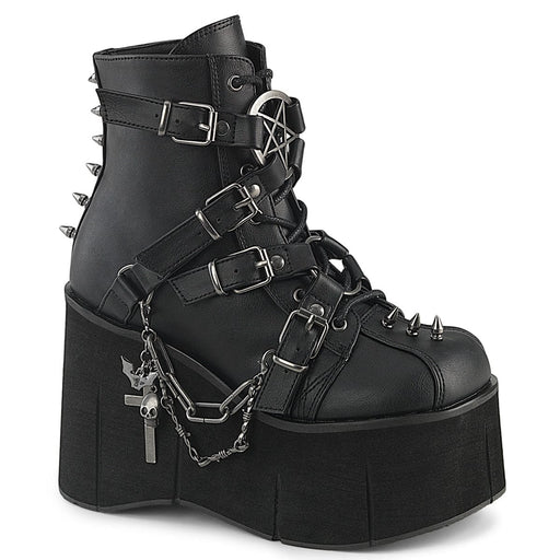 Demonia KERA-68 Ankle Boot (Black Vegan Leather)