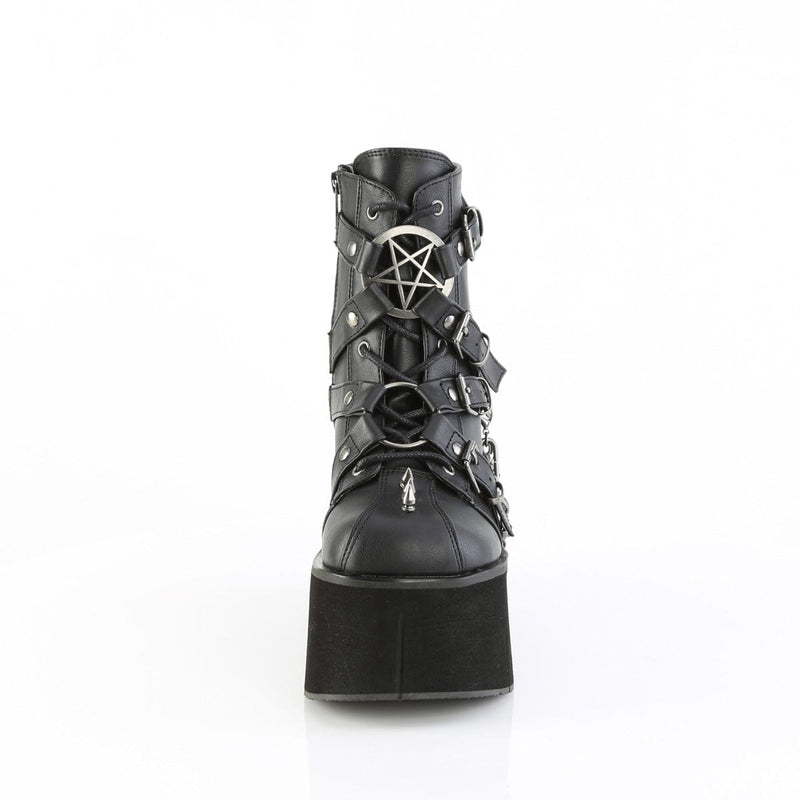 Demonia KERA-68 Ankle Boot (Black Vegan Leather)