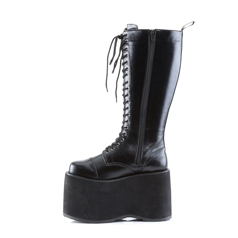 Demonia MEGA-602 Knee High Boot (Black Pu)