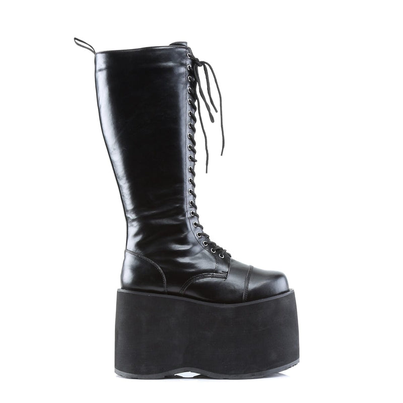 Demonia MEGA-602 Knee High Boot (Black Pu)