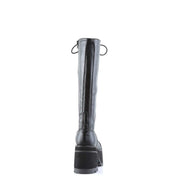 Demonia RANGER-302 Knee High Boot (Black Vegan Leather)