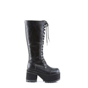 Demonia RANGER-302 Knee High Boot (Black Vegan Leather)