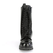 Demonia RIOT-14 Mid-Calf Boot (Black Leather)