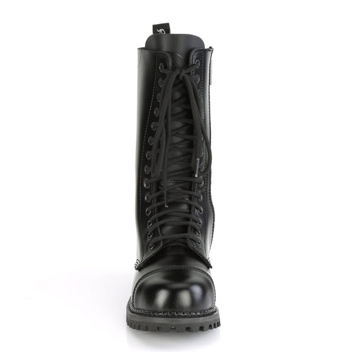 Demonia RIOT-14 Mid-Calf Boot (Black Leather)