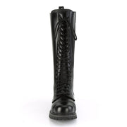 Demonia RIOT-20 Knee High Boot (Black Leather)