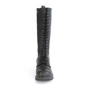 Demonia RIOT-20 Knee High Boot (Black Vegan Leather)