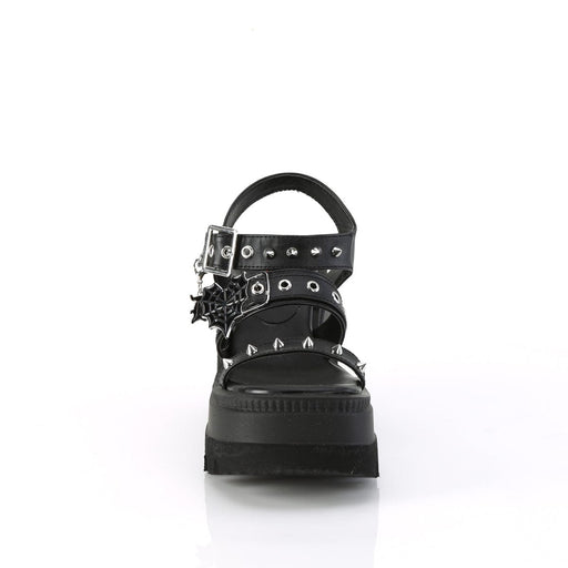 Demonia SHAKER-13 Sandal (Black Vegan Leather)