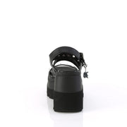 Demonia SHAKER-13 Sandal (Black Vegan Leather)