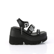 Demonia SHAKER-13 Sandal (Black Vegan Leather)