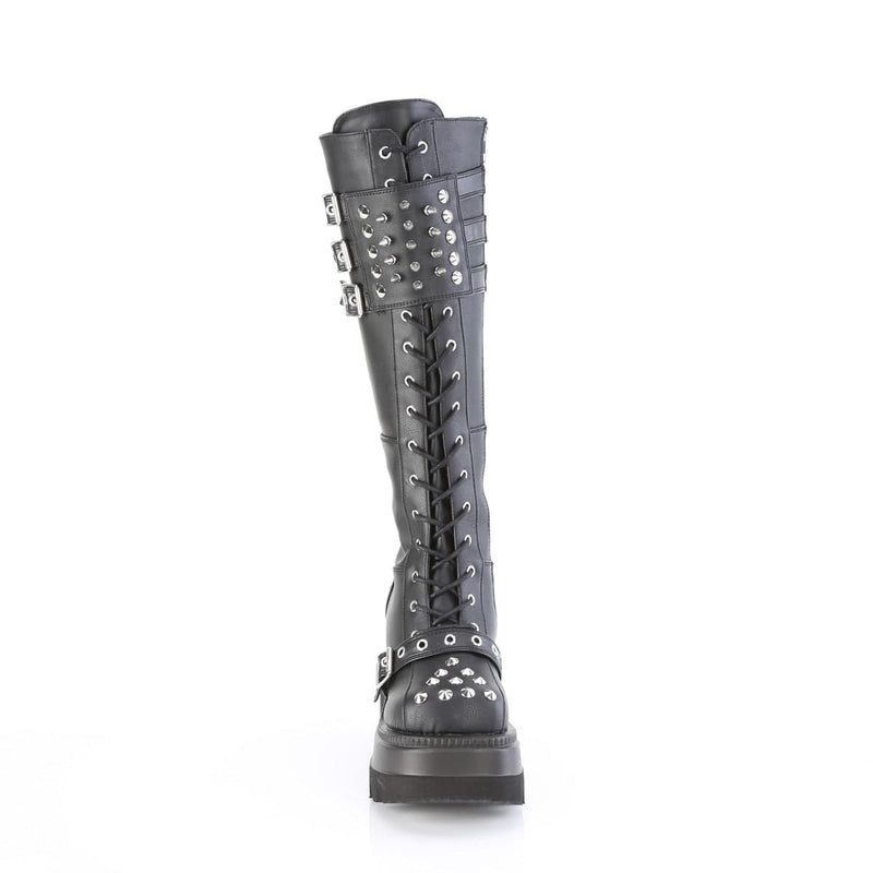 Demonia SHAKER-225 Black Vegan Leather