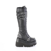 Demonia SHAKER-225 Black Vegan Leather