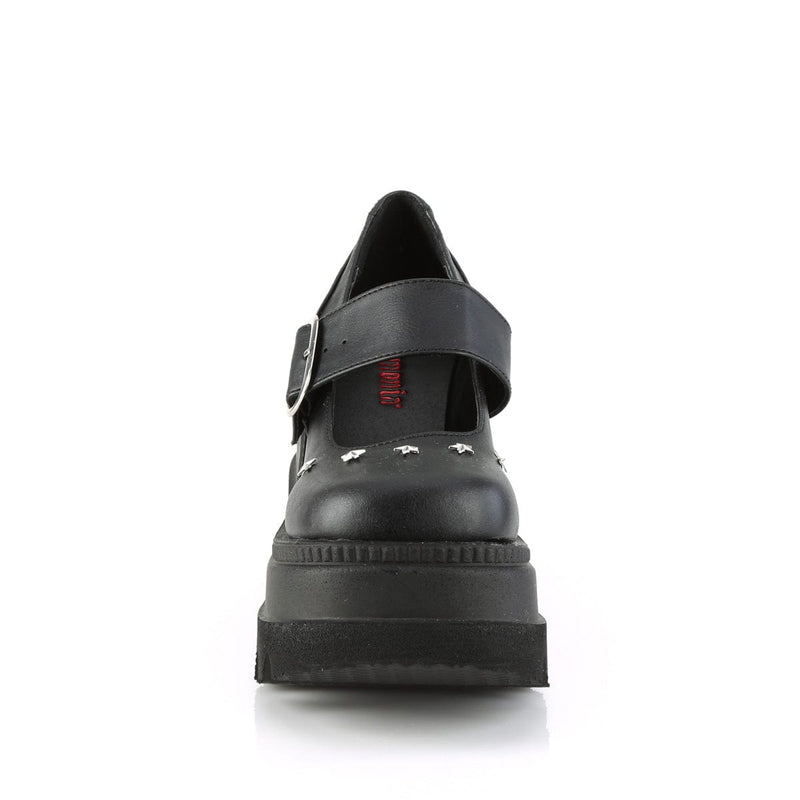 Demonia SHAKER-23 Mary Jane (Black Vegan Leather)