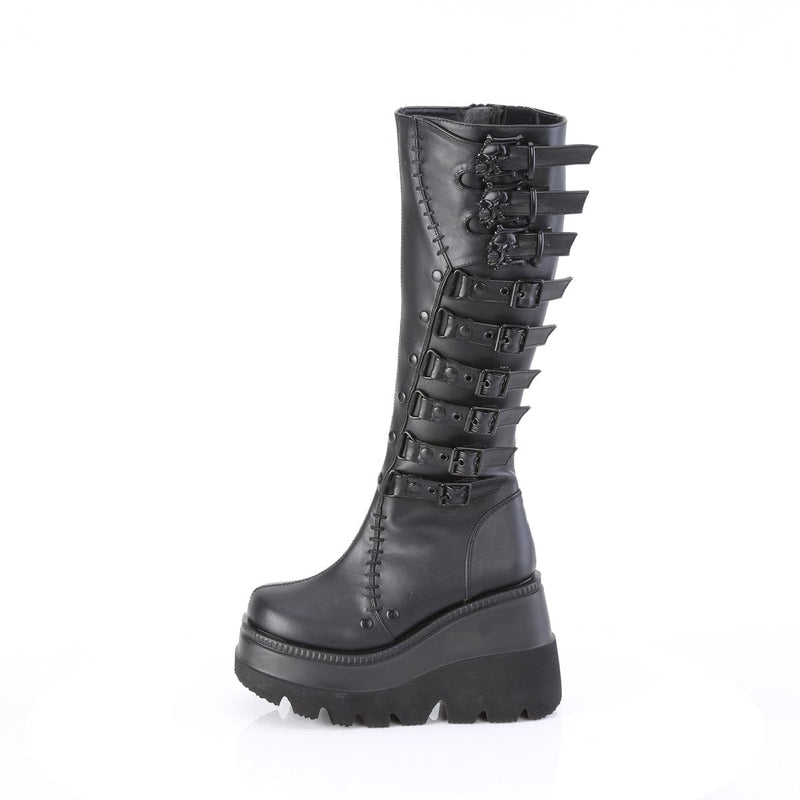 Demonia SHAKER-232 Black Vegan Leather