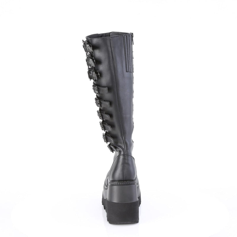 Demonia SHAKER-232 Black Vegan Leather