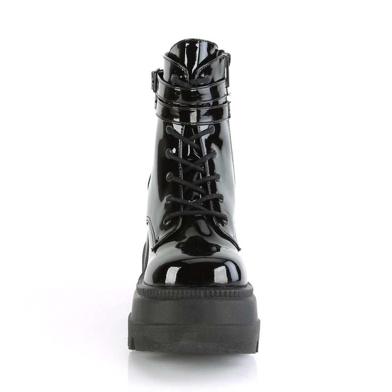 Demonia SHAKER-52 Ankle Boot (Black Patent)