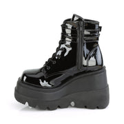 Demonia SHAKER-52 Ankle Boot (Black Patent)