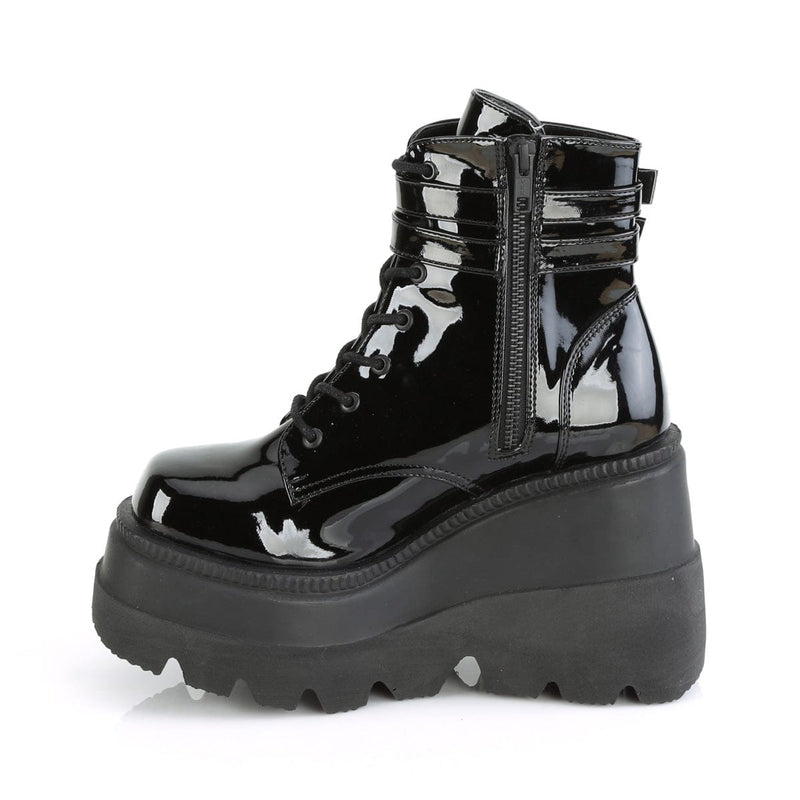 Demonia SHAKER-52 Ankle Boot (Black Patent)